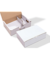 A corrugated box featuring a flap specifically designed for automotive components.